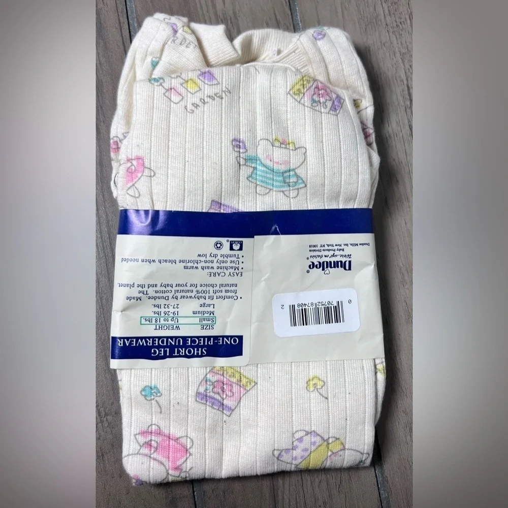 Dundee Natural Baby Small NWT 100% Cotton Baby Short Leg One-Piece Underwear‎